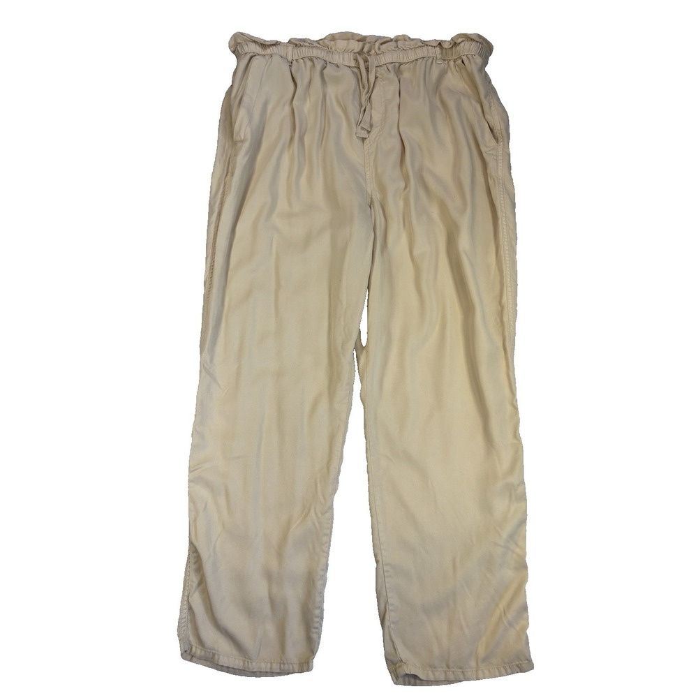 Treasure & Bond Women's 1X Butter Wide Leg Flowy Pants Resort Vacation Travel